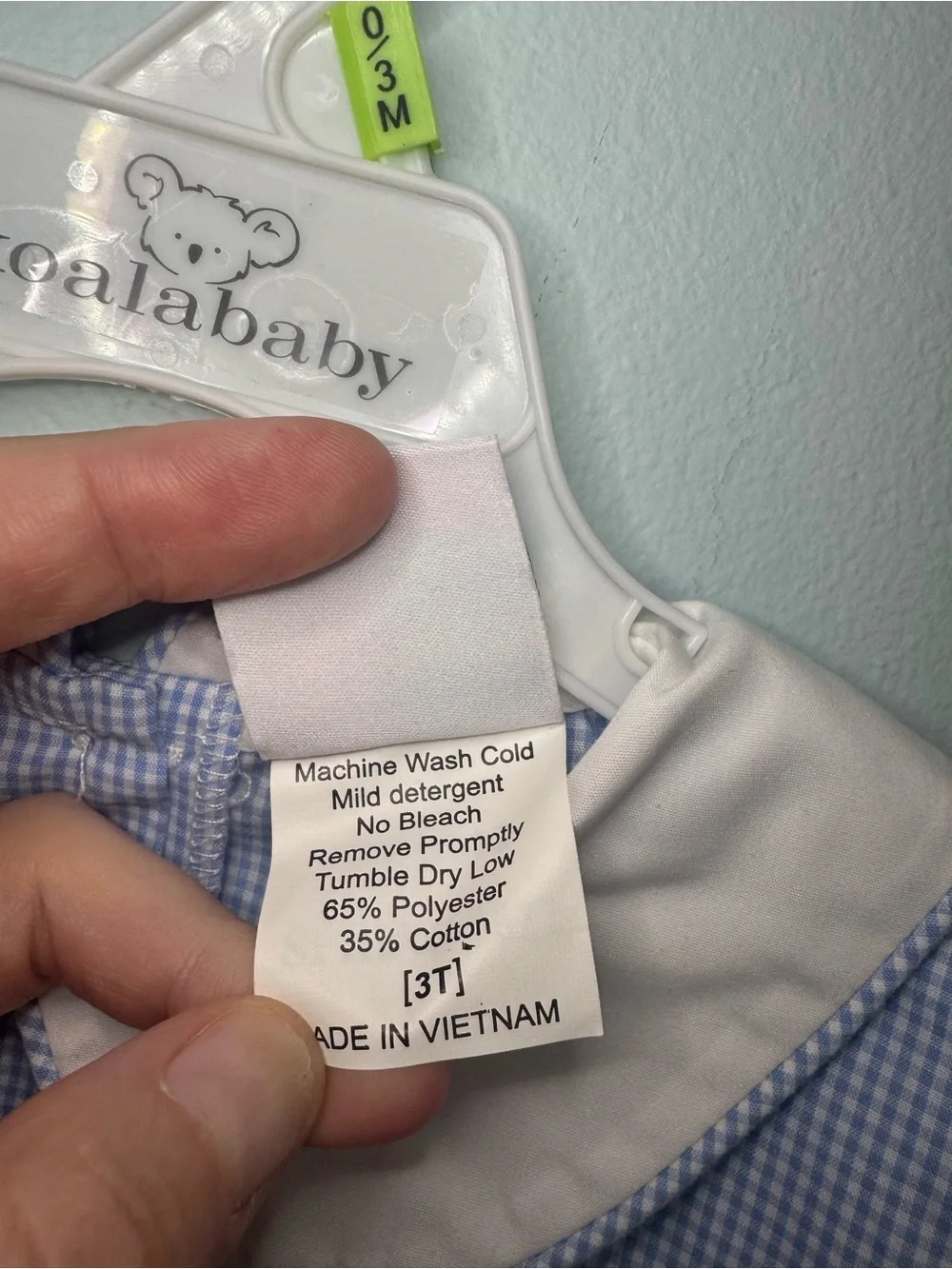 Stitchy Fish Blue Gingham Smocked Farm Animal Longall Romper Boys Size 3T